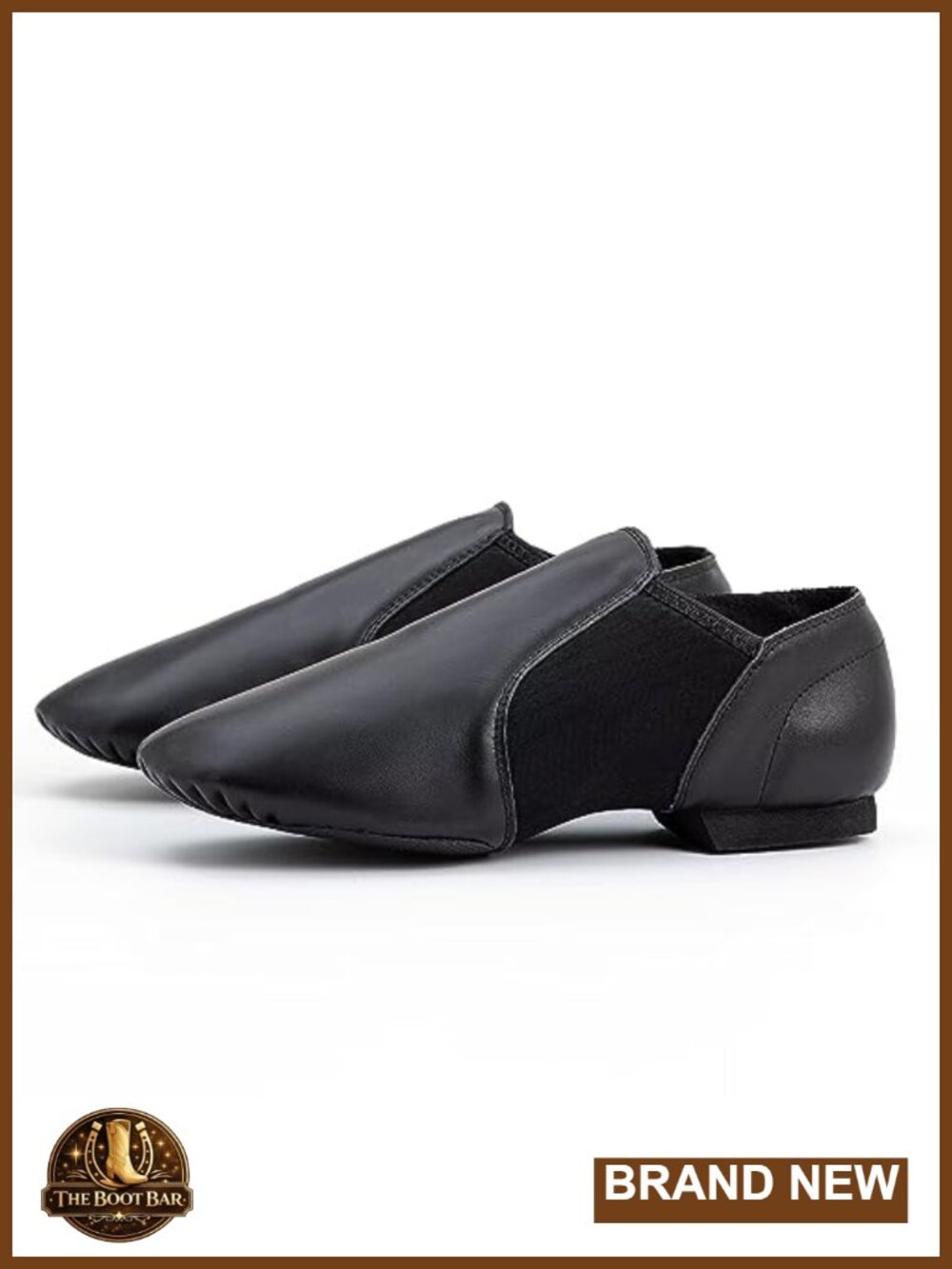 Leather Jazz Dance Shoes Women Men Non-Slip Flat Pointed Toe Performance
